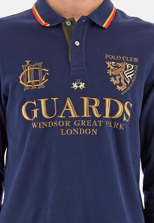 Produktbild La Martina Poloshirt Langarm-Poloshirt regular fit Westin mit Logo-Details (M)