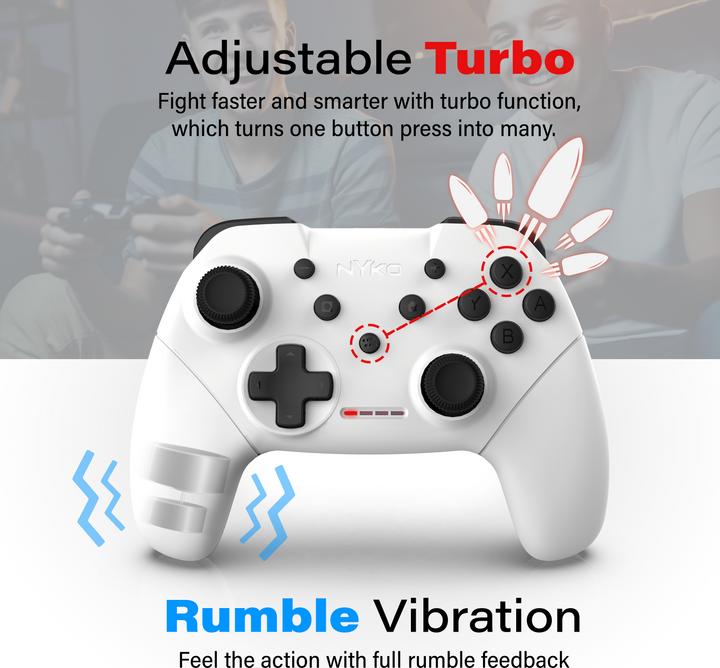 Produktbild Nyko Mini Wireless Core Controller - White For Switch (Switch)