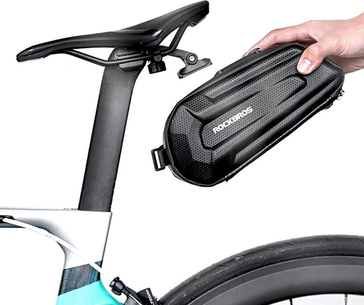 Actual product image Rockbros B69 bicycle saddle bag 1.7l with easy release system - black (1.80 l, Saddle bag)