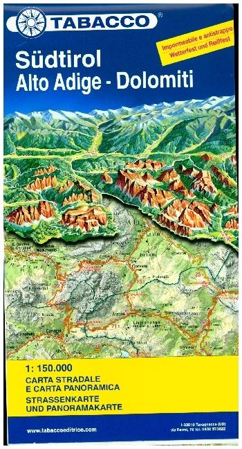 Produktbild Tabacco Strassenkarte Südtirol-Dolomiti