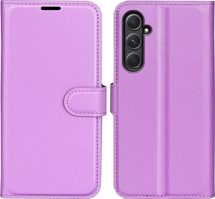 Cover-Discount Galaxy A55 - Leder Etui Hülle violett (Samsung Galaxy A55)