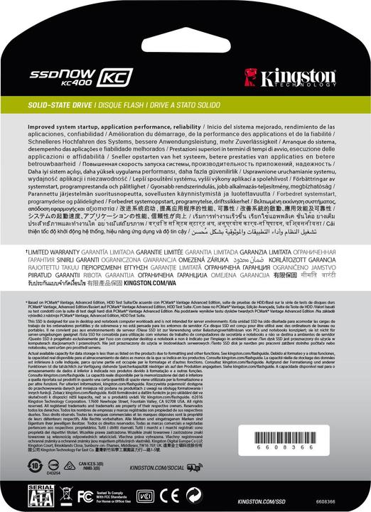 Actual product image Kingston Kc400 (256 GB, 2.5")