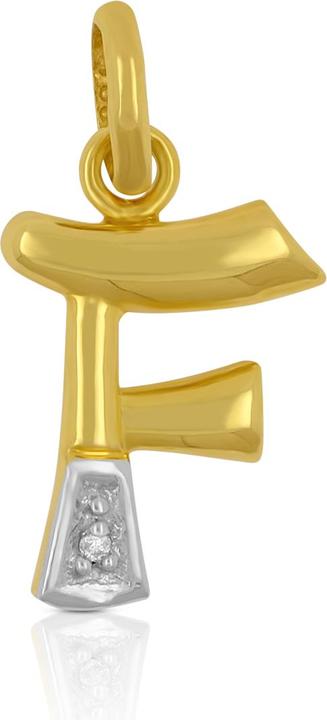 Image du produit Muau Lettre (750, Or blanc, Or jaune 18 carats)