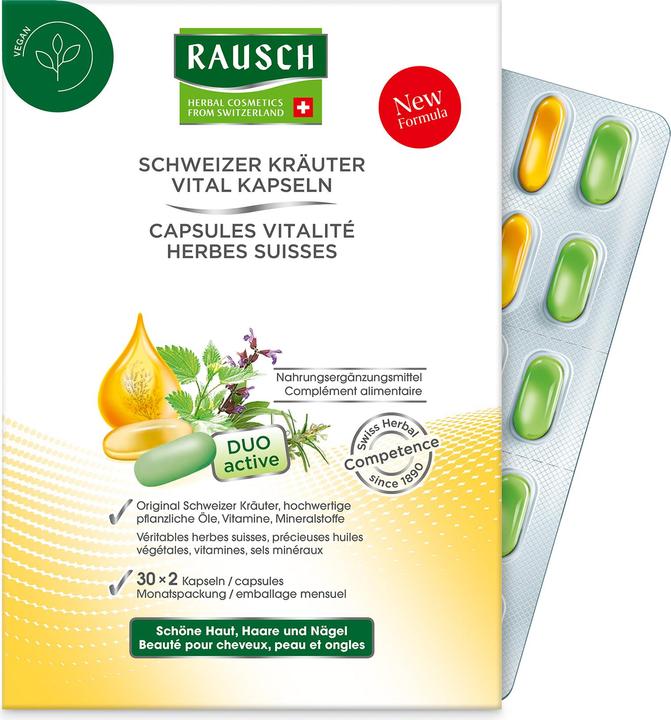Rausch Schweizer Kräuter Vital Kapseln (60 Stück, Kapseln, 90 g)