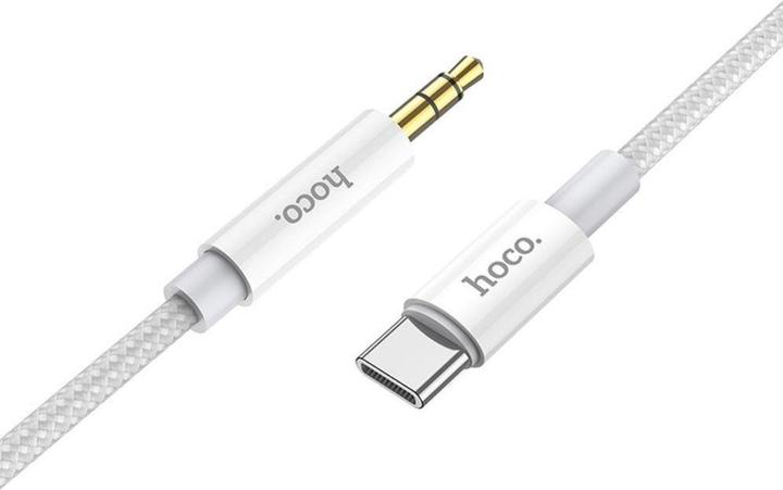 Produktbild Hoco 1M Digitales 3.5mm AUX Audio zu Typ-C Konvertierungskabel Silber (1 m)