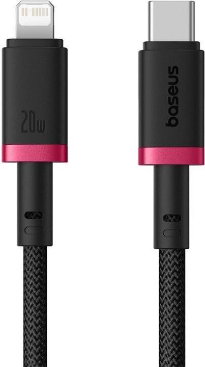 Produktbild Baseus Dura Typ-C-Schnellladekabel für iP 20 W 1 m Schwarz Rot (1 m, USB 4.0, 20 W)