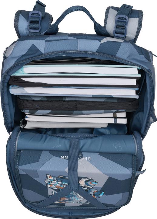 Immagine prodotto Beckmann Zaino scolastico Active Air FLX con tasca frontale double-face (25 l)