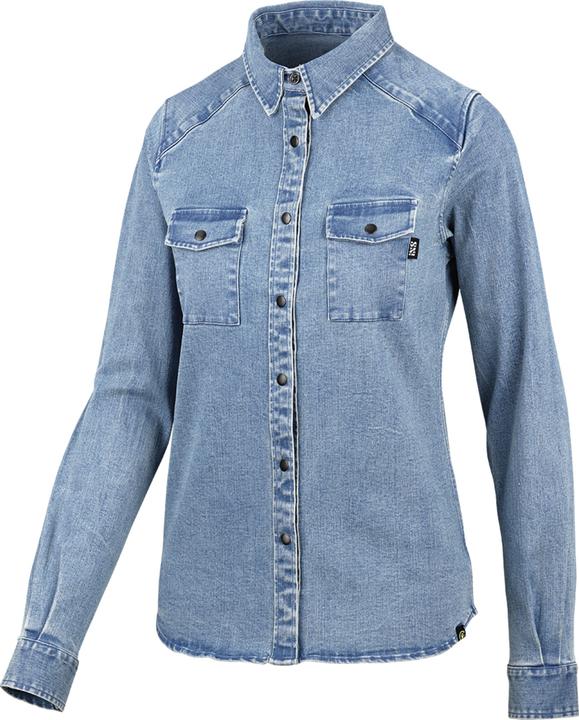 iXS Carve Women Digger organic Hemd washed blue 36 (36)