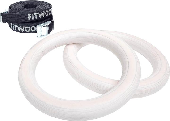 Actual product image Fitwood ULPU MINI Gym Rings Ribbons Black