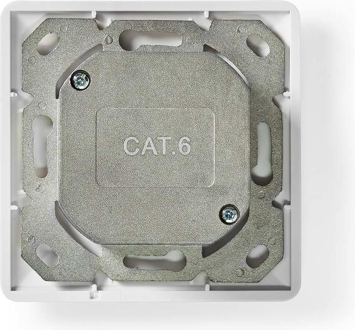 Produktbild Nedis Netzwerk-Wanddose | Unterputz | 2-Port port(s) | CAT6 | Gerade | Buchse | Vergoldet | PVC | We