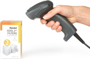 Produktbild Hamlet HBCS2D100US Barcodeleser Handheld 1D/2D CMOS Barcodeleser Grau (1D-Barcodes, 2D-Barcodes)