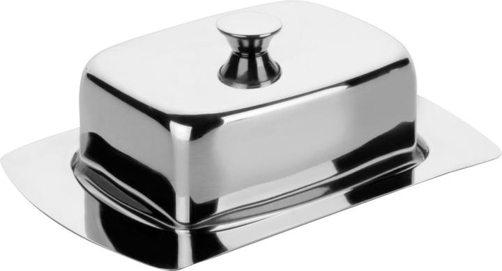 Image du produit Ibili Beurrier avec couvercle Acier inoxydable 19 x 12 cm Pratique pour conserver le beurre (20 l)