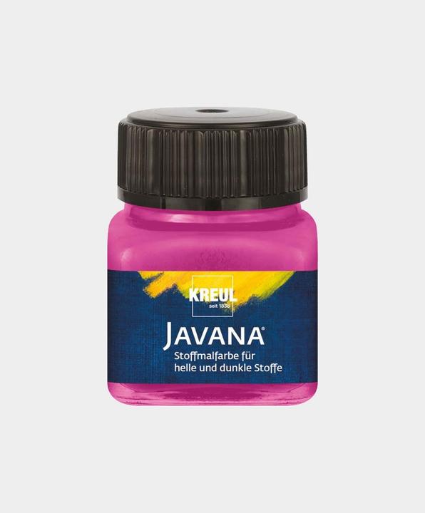Produktbild Kreul Javana Stoffmalfarbe für helle und dunkle Stoffe, 20 ml (Magenta, 20 ml)