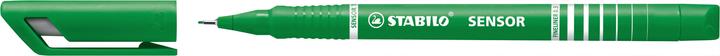 Image du produit STABILO SENSOR F Finliner avec taille-crayon à ressort (Vert, 1 x)