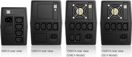 Produktbild Delta VX1000 1000VA (1000 VA, 600 W, Line-Interaktiv USV)