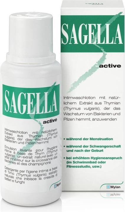 Actual product image Sagella active Intimate Wash Lotion (250 ml, Intimate washing lotion)