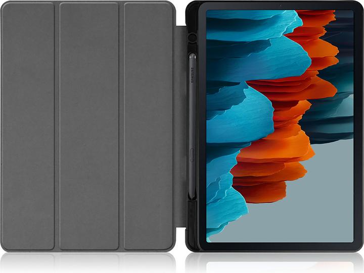 Actual product image Cazy Premium Smart Case Compatible with Samsung Galaxy Tab S7 - Protective case cover with pen holder - (Galaxy Tab S7)