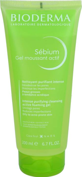 Image du produit Bioderma Sébium Gel Moussant Nettoyant Purifiant Intense (Gel, 200 ml)