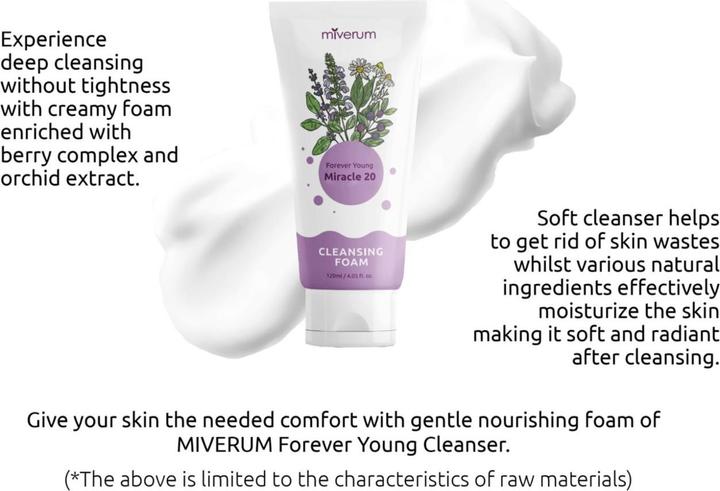 Actual product image Miverum Forever Young Miracle 20 Cleansing Foam (Foam, 120 ml)