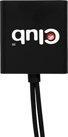 Actual product image Club 3D Multi Streaming Transport Hub 1xDP input to 2xDP output