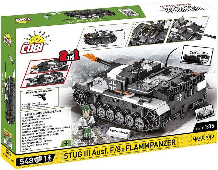 Actual product image Cobi H.C. WWII STUG III Ausf. F Flammpanzer 1:35