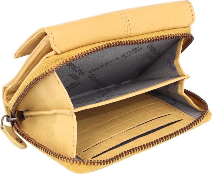 Actual product image Greenland Nature Nature Soft wallet RFID leather 13 cm
