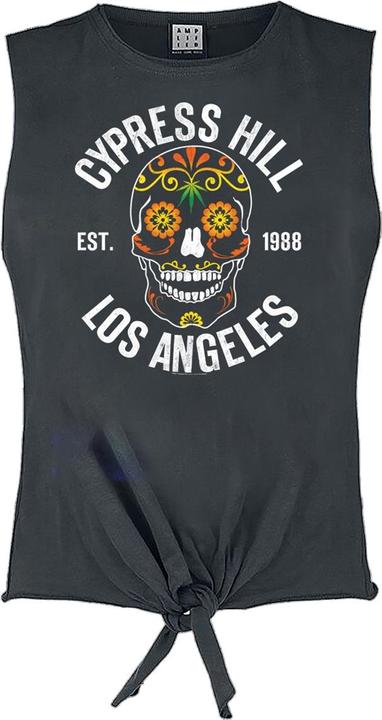 Amplified Floral Skull TShirt Ärmellos