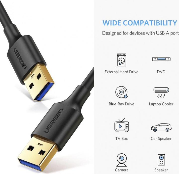 Immagine prodotto Ugreen Cavo da USB-A 3.0 a USB-A 3.0 (1 m, USB 3.0)
