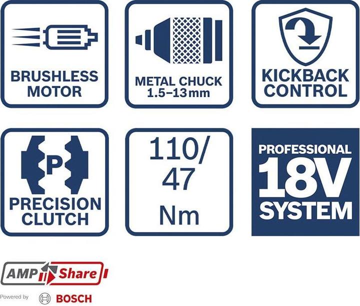 Produktbild Bosch Professional GSR 18V-110 C (Akkubetrieb)