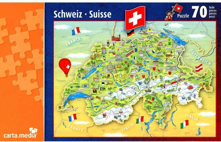 Produktbild Illustrierte Schweizer Karte (70 Teile)