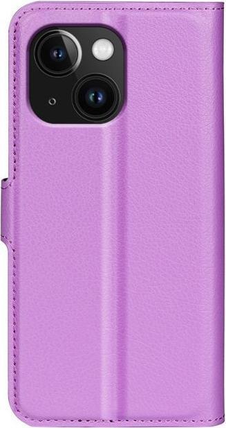 Actual product image MU Classic Litchi Leather Bookcover Series (Apple iPhone 15 Plus)