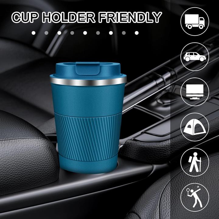Actual product image ASMI Edelstahl Kaffeebecher, Thermobecher, Auto-Tumbler-Becher, 500ml (0.50 l)