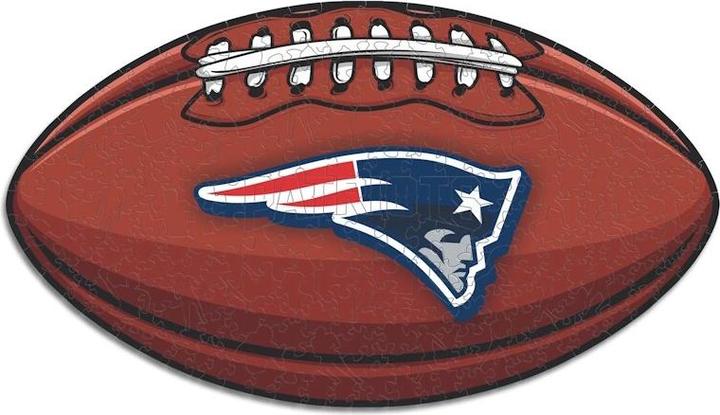 Actual product image Iconic NFL - New England Patriots– Football with Logo - Wooden Puzzle Size S (150 pieces) (150 pieces)
