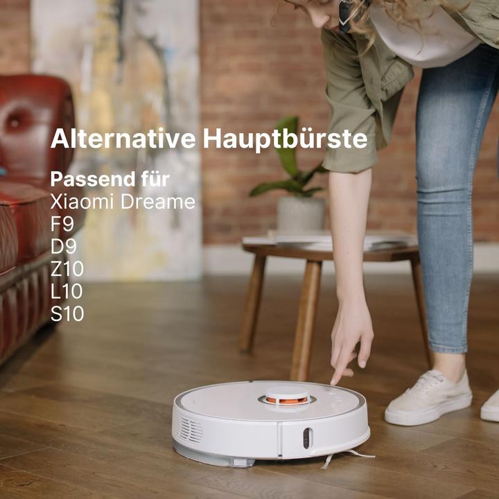 Immagine prodotto Hermex Alternative Hauptbürste für Xiaomi Dreame F9 D9 Z10 L10 Plus S10 Pro