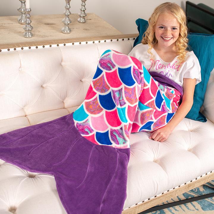 Actual product image Cuddle Tails Mermaid blanket (170 x 70 cm)