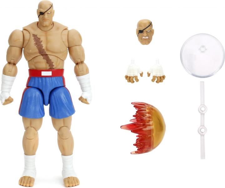 Jada Street Fighter II Sagat 7,5" Figure