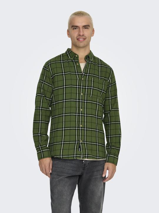 Produktbild Only & Sons Onsral Ls Slim Check Shirt (L)