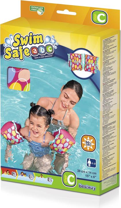 Image du produit Bestway Swim Safe ABC AquaStar Tissu Bracelet gonflable Floaties S/M, Swim armbands, Boy/Girl, Fabr