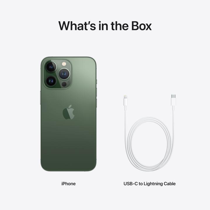 Actual product image Apple iPhone 13 Pro (128 GB, Alpine green, 6.10", SIM + eSIM, 12 Mpx, 5G)
