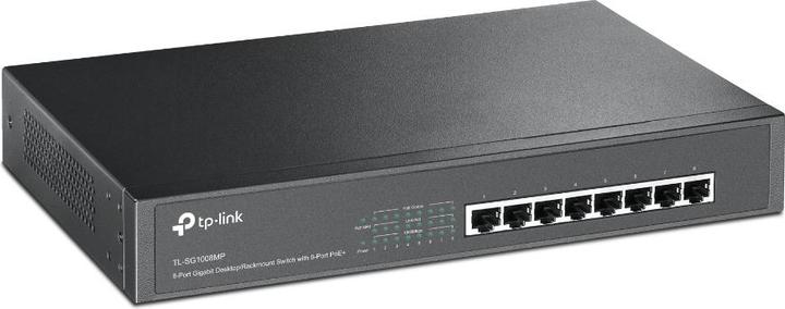 TP-Link TL-SG1008MP - Switch - unmanaged - 8 x 10/100/1000 (PoE+) - desktop, rack-mountable - PoE+ ( (8 Ports)