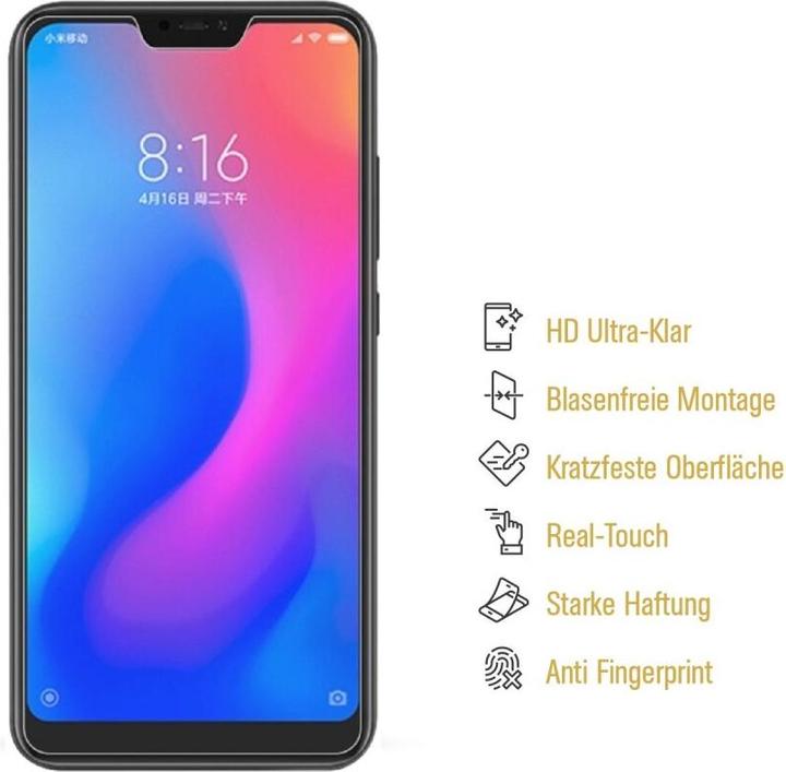 Produktbild Protectorking 2x Panzerfolie Anti-Shock HD Klar (2 Stück, Xiaomi Redmi Note 6 Pro)