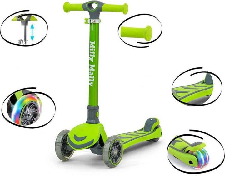 Mally Children's scooter Milly Step Junior, green