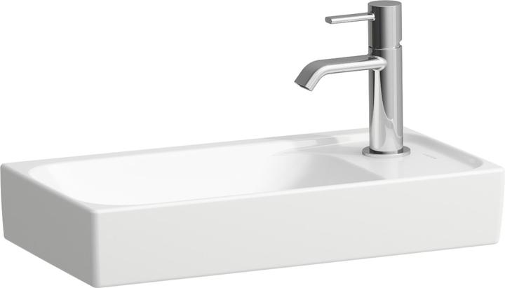 Produktbild Laufen Meda Handwaschbecken, unterbaufähig, Hahnlochbank rechts, 460x235mm, ohne Hahnloch, ohne Üb (235 mm, 460 mm)