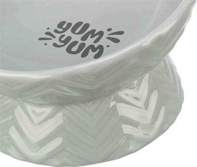 Actual product image Trixie Verhoogde Voerbak / Waterbak Keramiek Grijs - 350 Ml 17 Cm