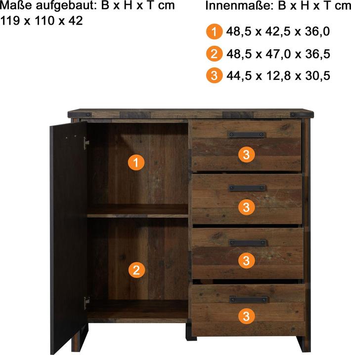 Productafbeelding Trendteam Prime Pier (119 x 31 x 201 cm)