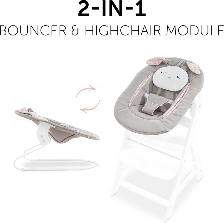 Produktbild Hauck Alpha Bouncer 2in1 Powder Bunny Beige Bloom