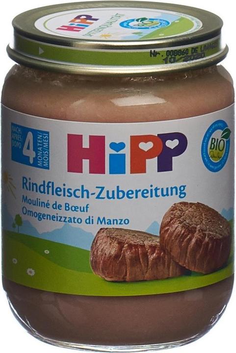 Image du produit Hipp Préparation de boeuf bio bocal (125g) (125 g)