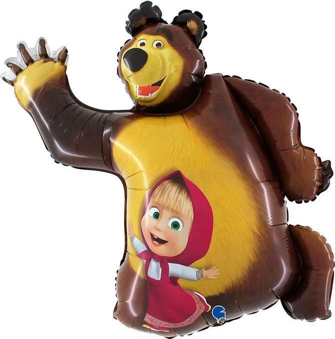 Produktbild Fortura Masha&bear Folienballon: Kindergeburtstag Partydeko (1 x)