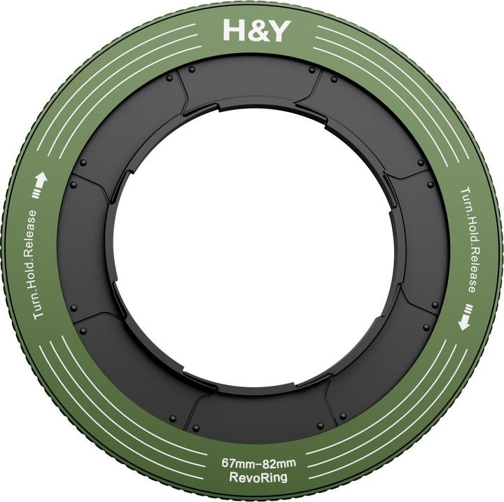 H&Y RevoRing 67-82mm Variable Adapter For 82mm - Green (HY-RS82-G) (Adattatori per filtri, 82 mm)