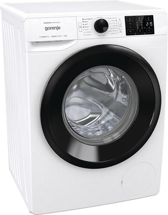 Produktbild Gorenje WNEI84BS Washing machine, B, Front loading, 8 kg, 1400 RPM, Depth 54,5 cm, White (8 kg, Links)